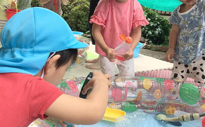 2026年のあいみー保育園の夏の涼をたのしむ遊び！