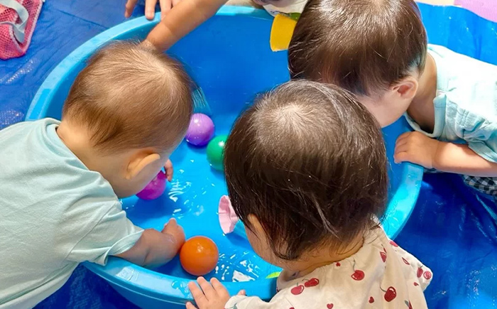 2026年のあいみー保育園の水遊び・プール開き
