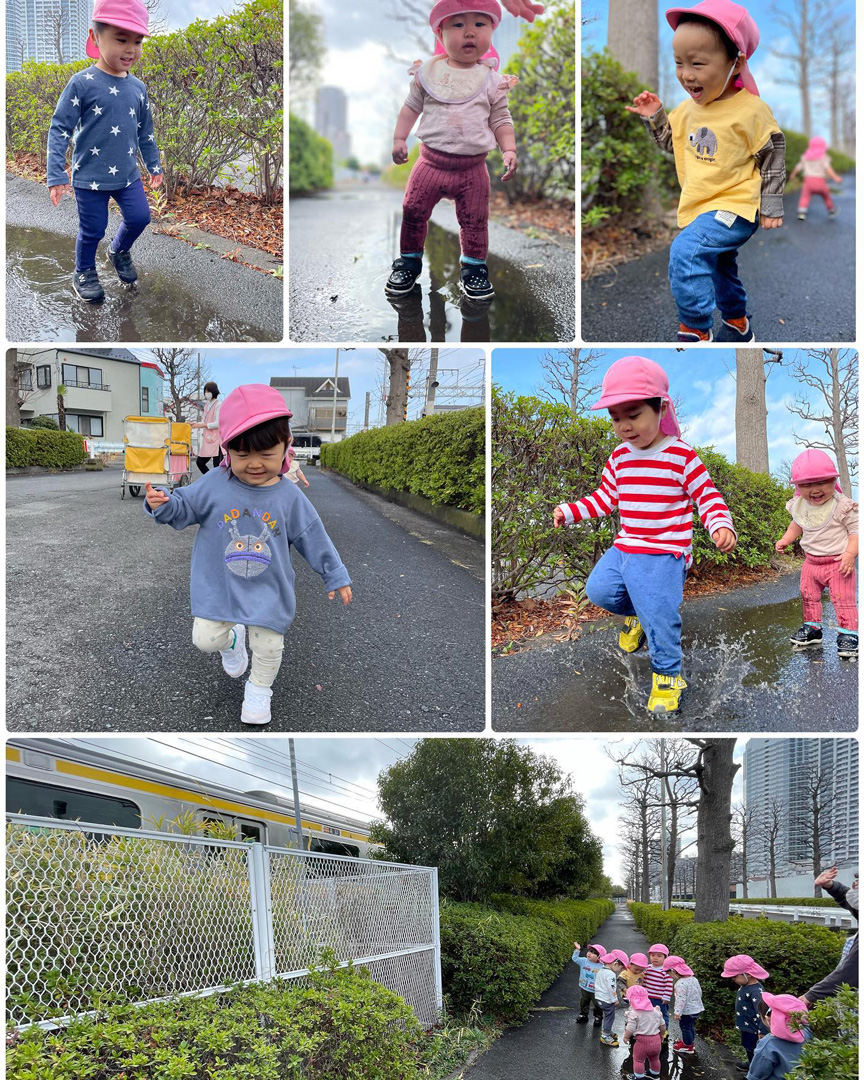 あいみーBelle鹿島田保育園 雨あがりのお散歩の画像