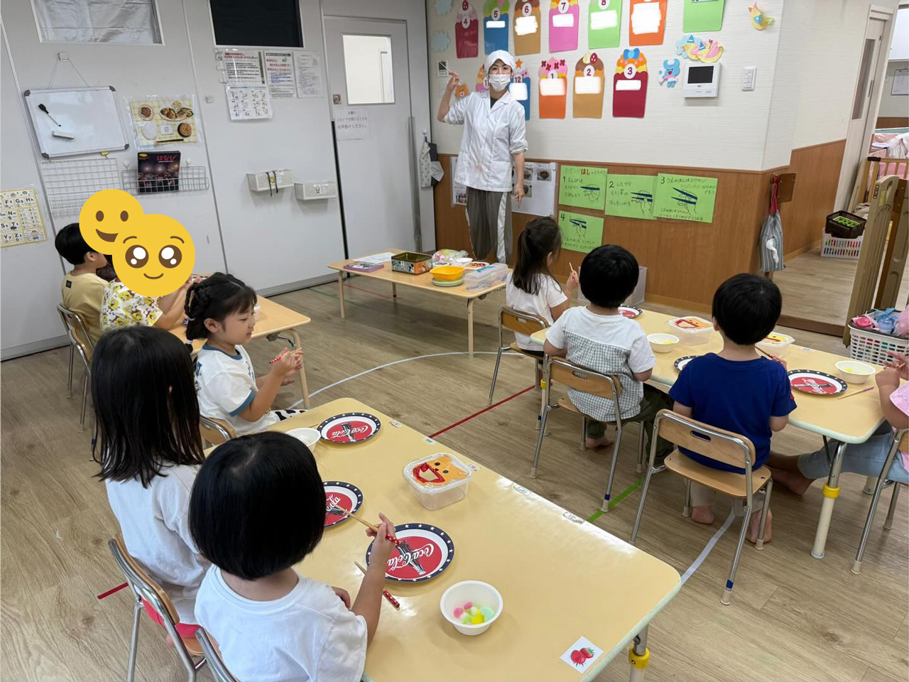 あいみー溝口保育園 4・5歳児クラス 『お箸の指導』