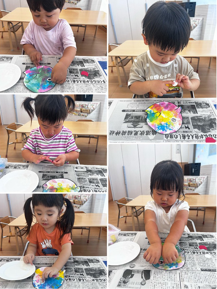 あいみーBelle鹿島田保育園 夏祭りの製作