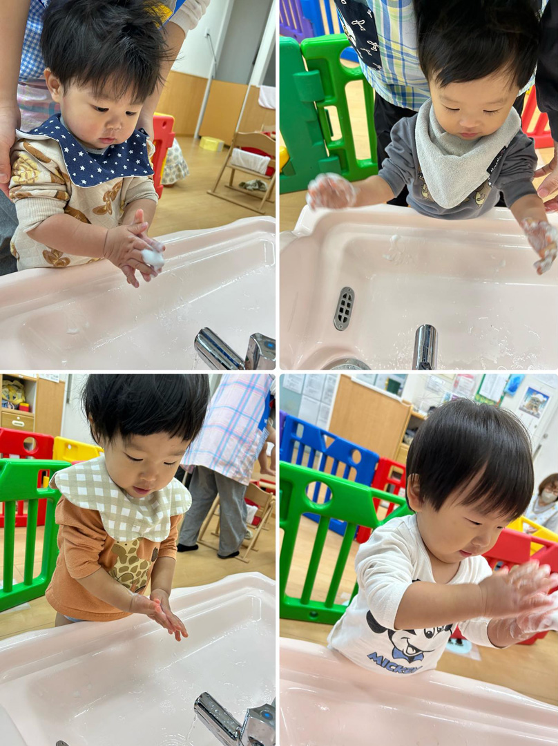 あいみーBelle鹿島田保育園 手洗いの保健指導