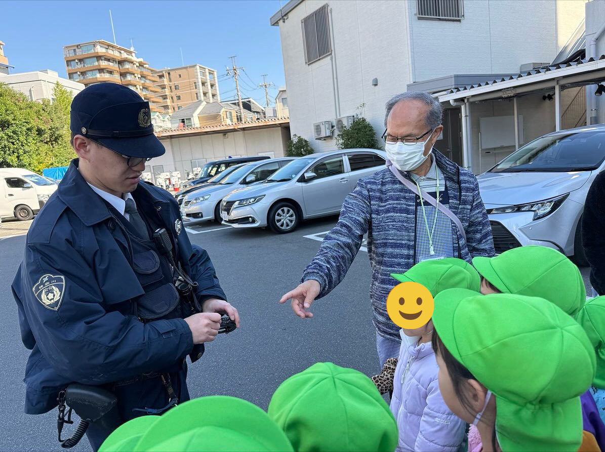 あいみー溝口保育園 警察署見学