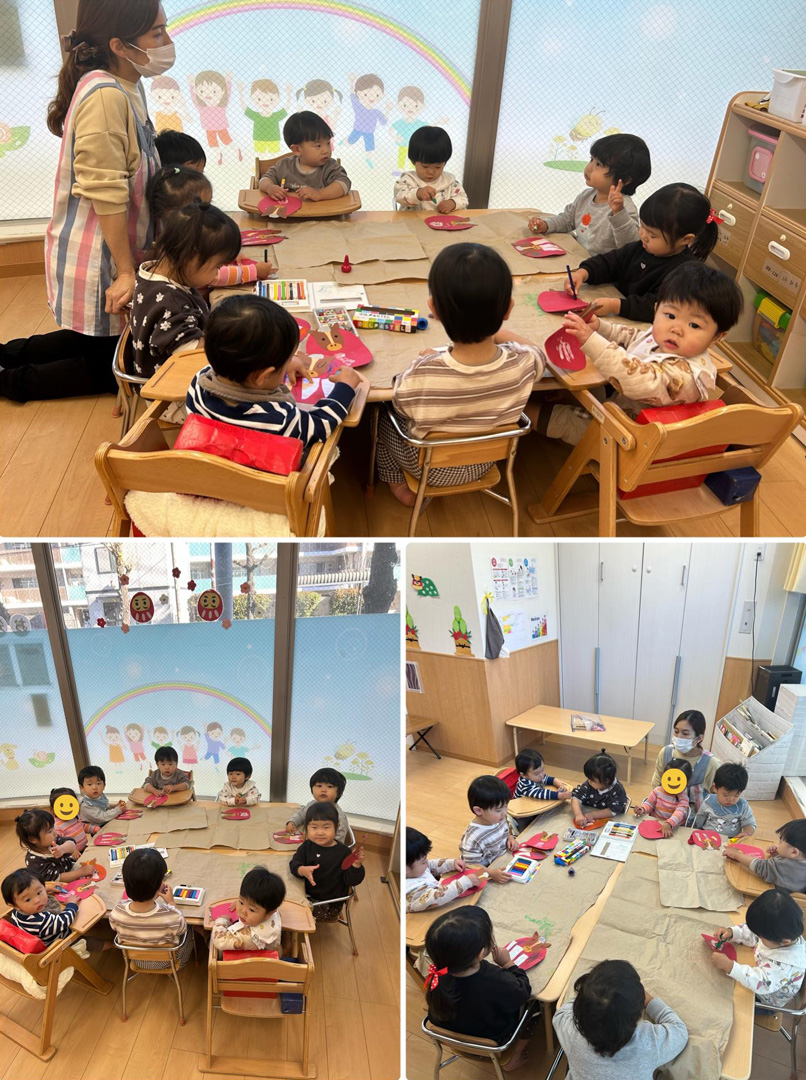 あいみーBelle鹿島田保育園 1月の製作
