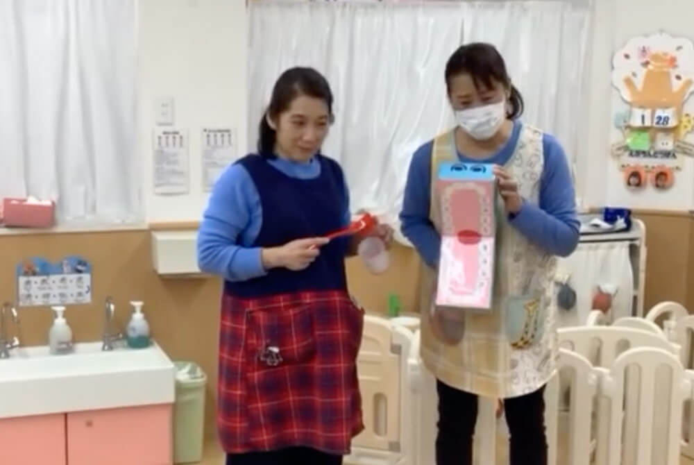 あいみーBelle新梶ヶ谷保育園 看護師による歯みがき指導