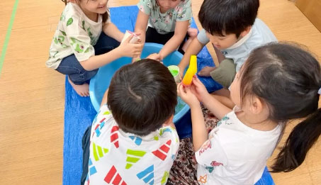 あいみー南加瀬保育園 感触あそび