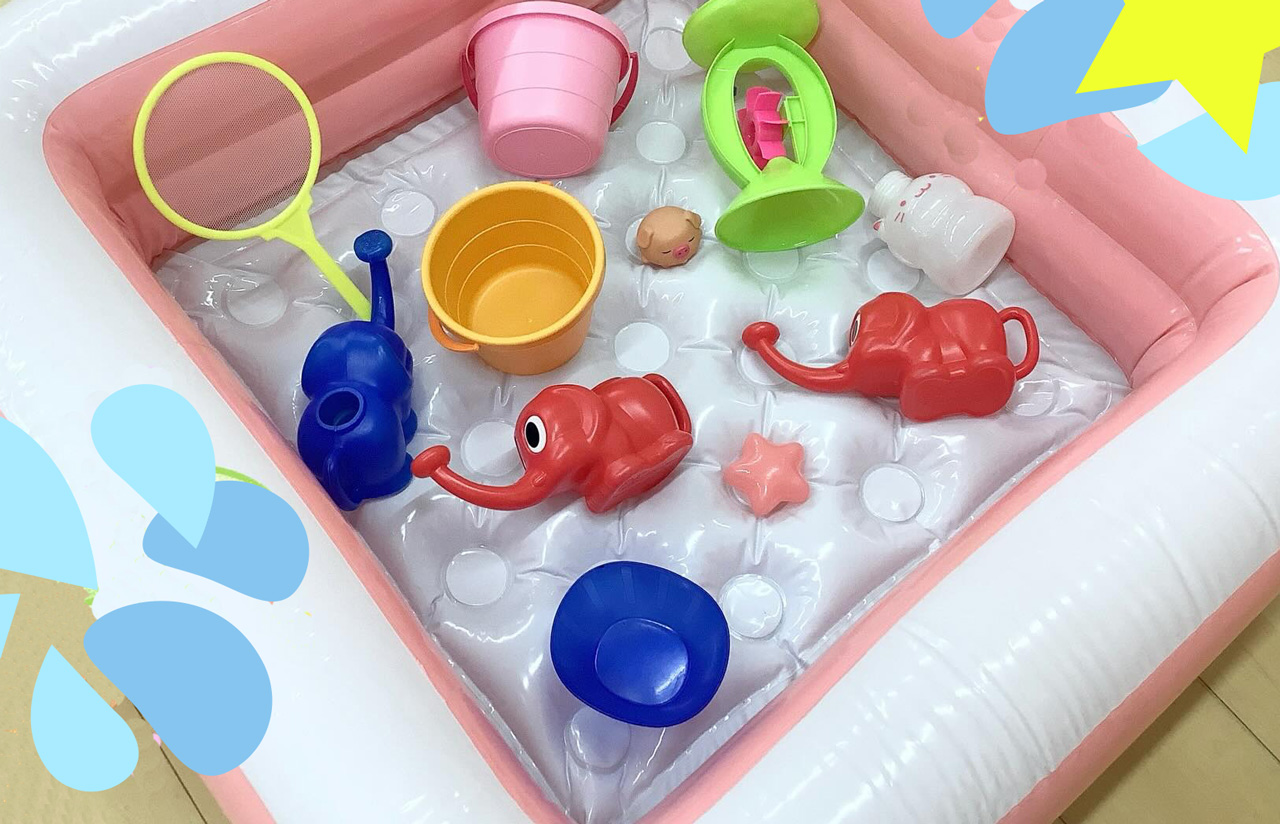 あいみーBelle新梶ヶ谷保育園 水遊びのじゅんび
