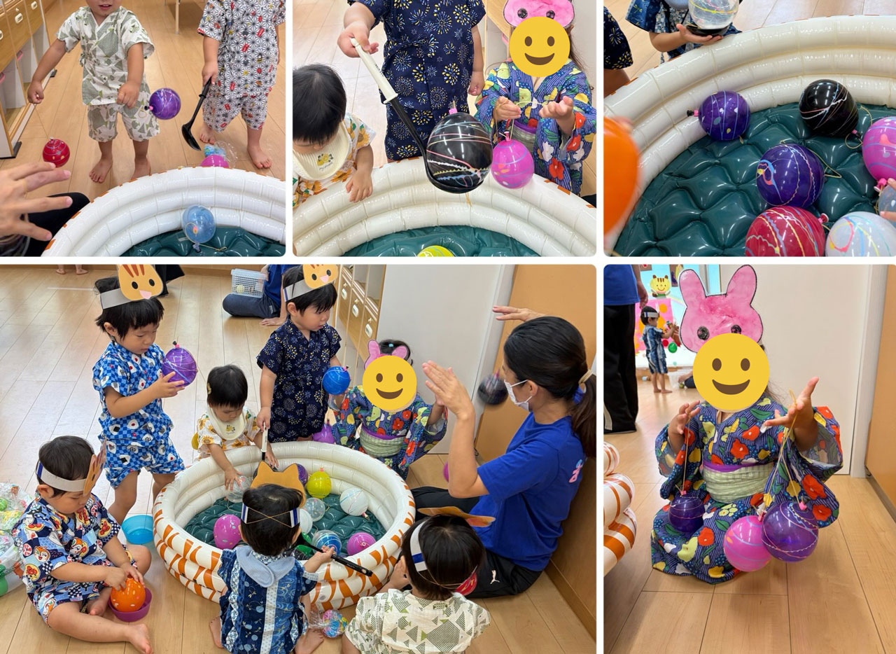 BabyインターナショナルあいみーBelle鹿島田保育園 夏祭り