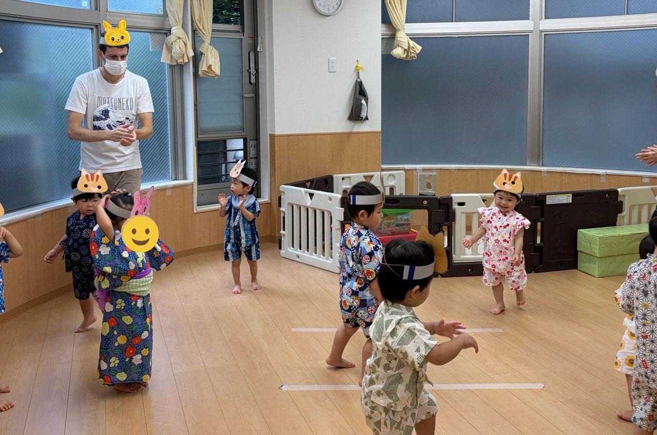BabyインターナショナルあいみーBelle鹿島田保育園 夏祭り