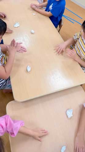 あいみー南加瀬保育園 お月見団子作り